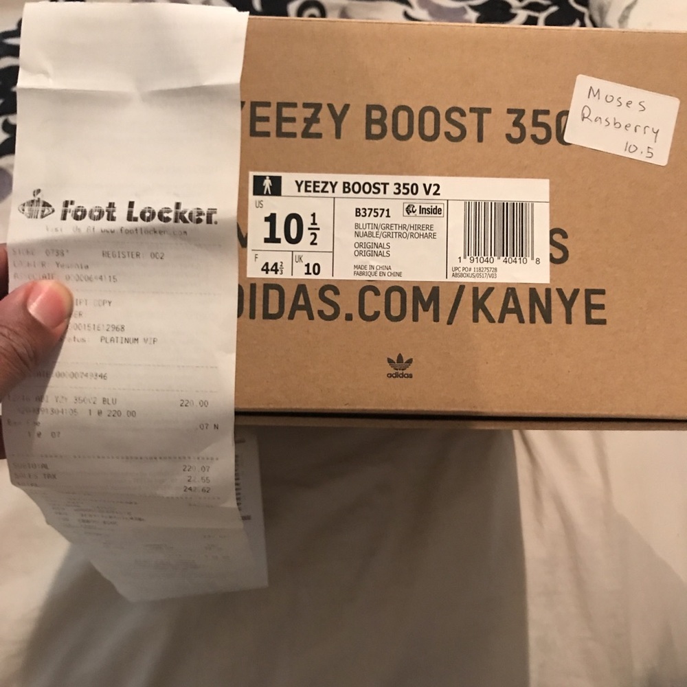 Blue tint yeezy